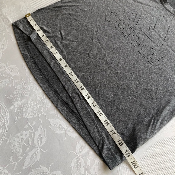 Adidas Gray Elastic T-Shirt Women’s Size S Activewear Short Sleeves Dri-Fit Logo - Picture 13 of 16